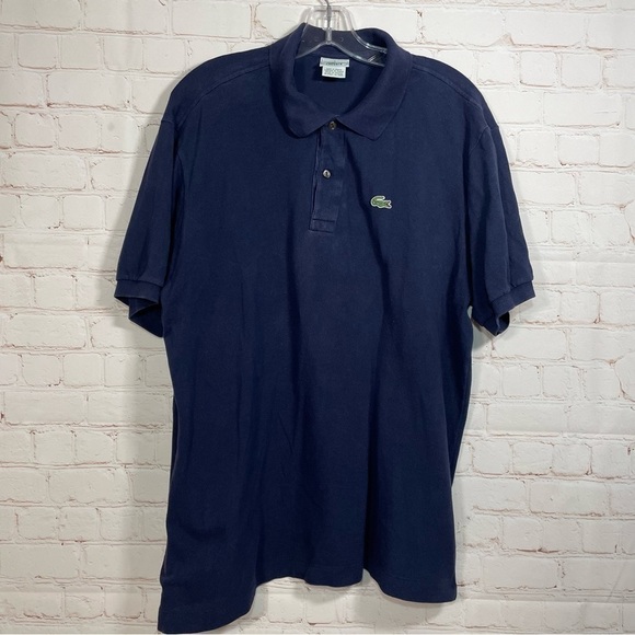 Lacoste Mens Blue Polo Pullover Blue Size 7 - Picture 1 of 7
